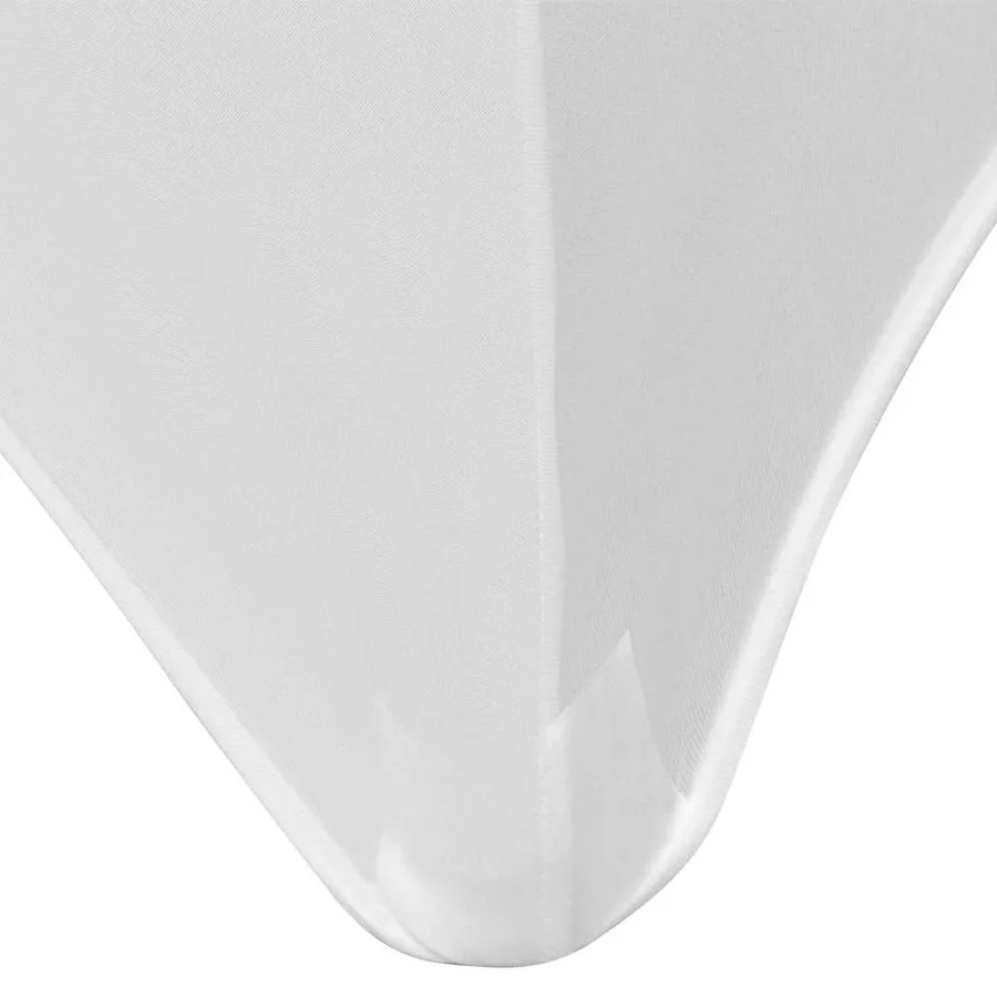 Housses extensibles pour table 2 pièces 120x60,5x74 cm Blanc - 4