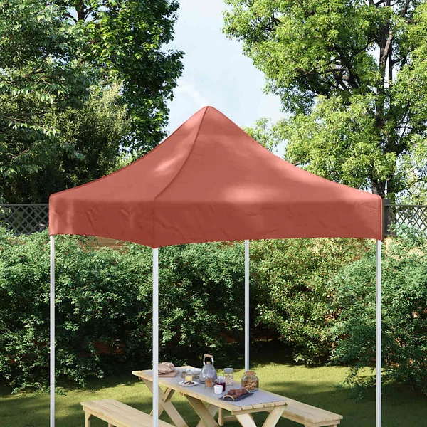 Toit de tente de réception 2x2 m Terre cuite 270 g/m²