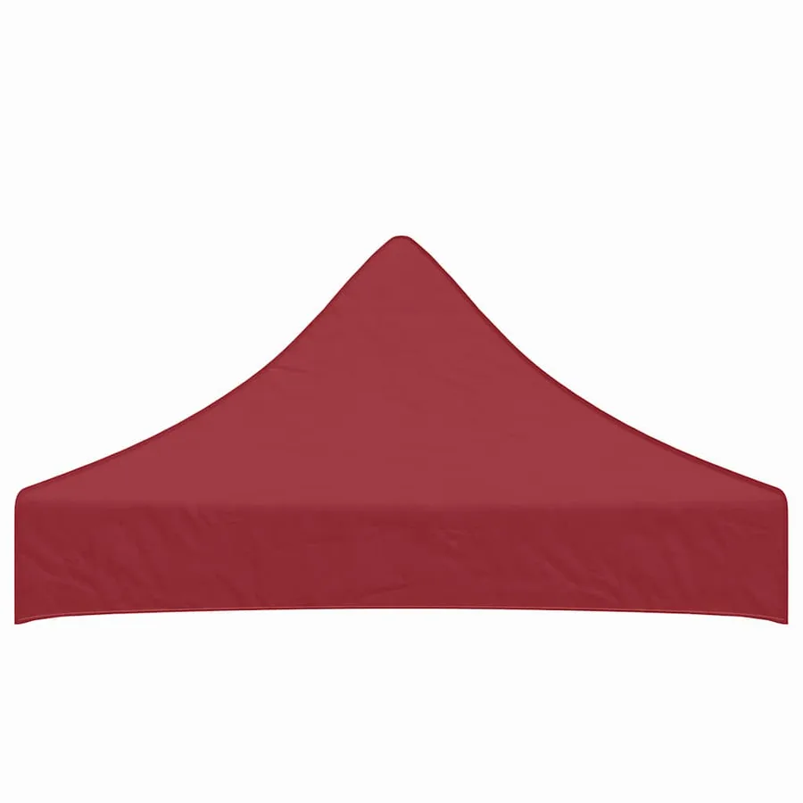 Toit de tente de réception 2x2 m Bordeaux 270 g/m² - 4