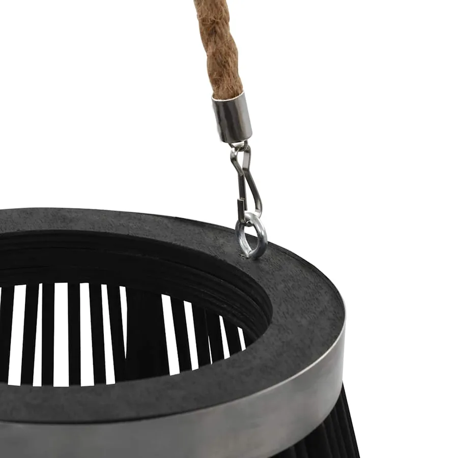 Bougeoir suspendu Bambou Noir 60 cm - 4