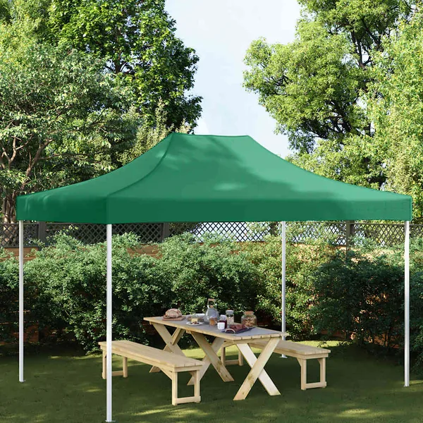 Toit de tente de réception 4,5x3 m Vert 270 g/m²