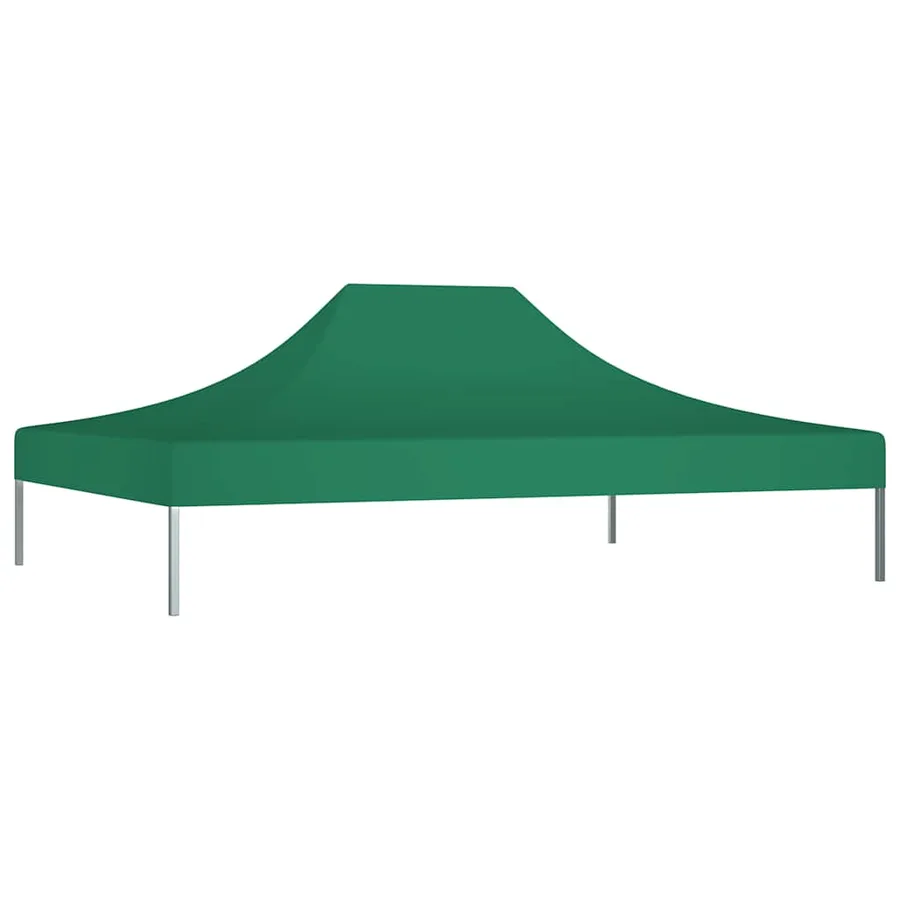 Toit de tente de réception 4,5x3 m Vert 270 g/m² - 3