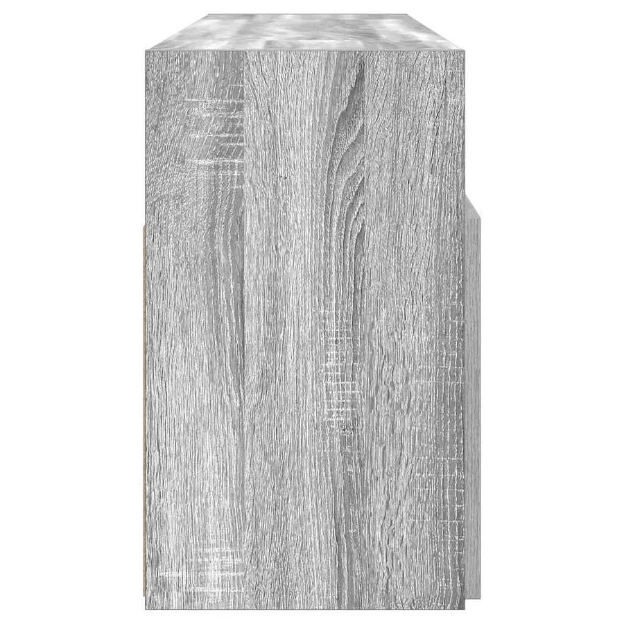 Meuble TV avec lumières LED Sonoma gris 120x30x50 cm - 8