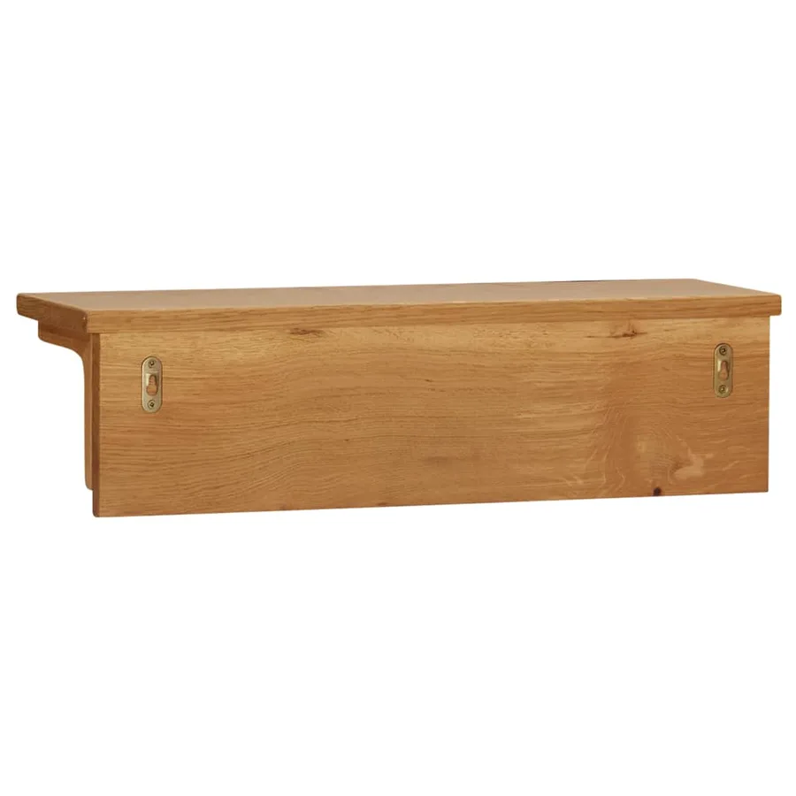 Porte-manteau 60x16x16 cm Bois de chêne massif - 4