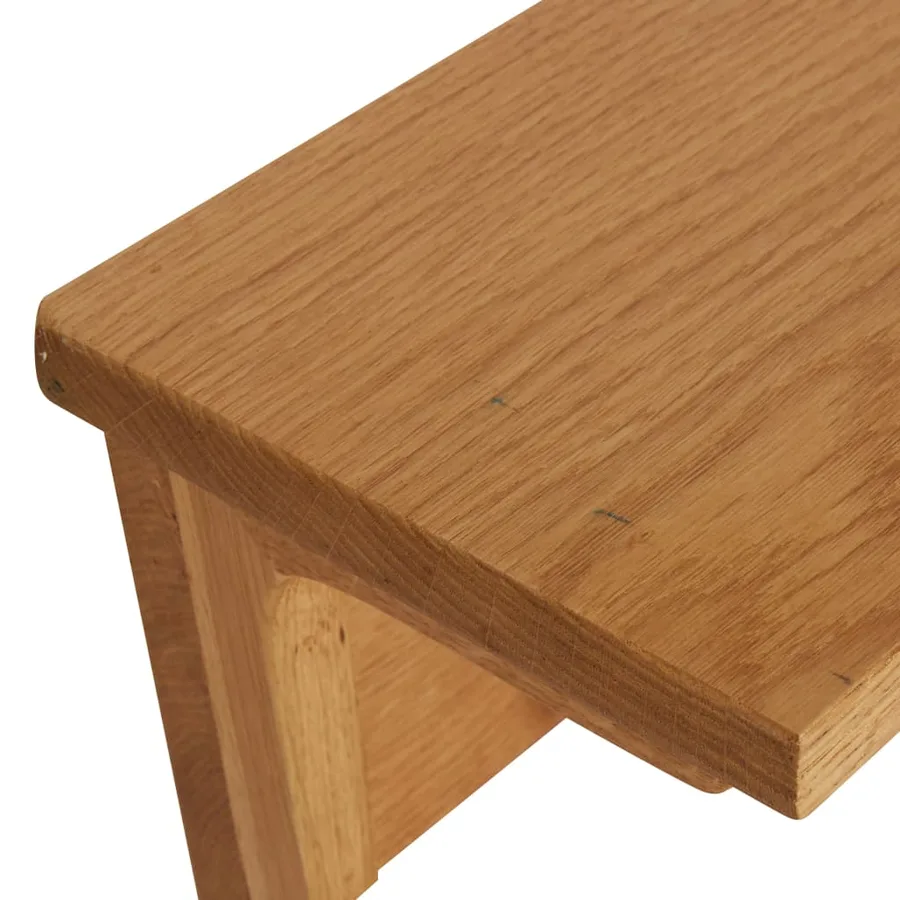 Porte-manteau 60x16x16 cm Bois de chêne massif - 5