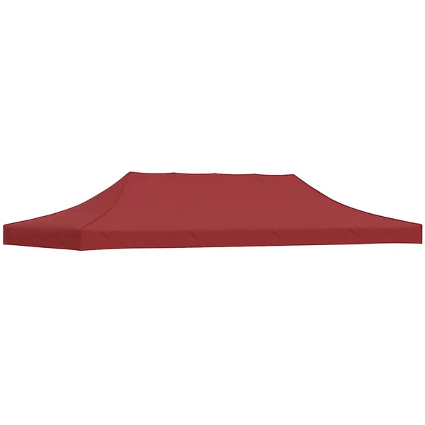 Toit de tente de réception 6x3 m Bordeaux 270 g/m²