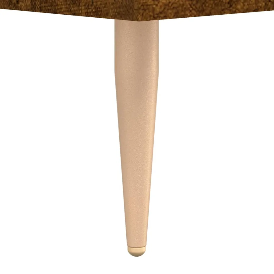 Buffet chêne fumé 90x34x80 cm bois d'ingénierie - 10