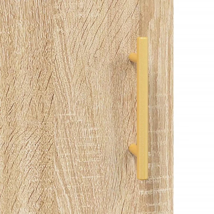 Buffet chêne sonoma 90x34x80 cm bois d'ingénierie - 11