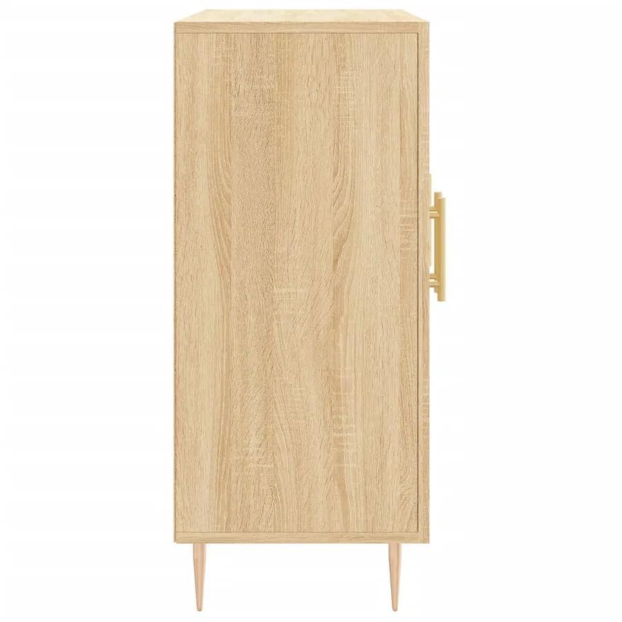 Buffet chêne sonoma 90x34x80 cm bois d'ingénierie - 7