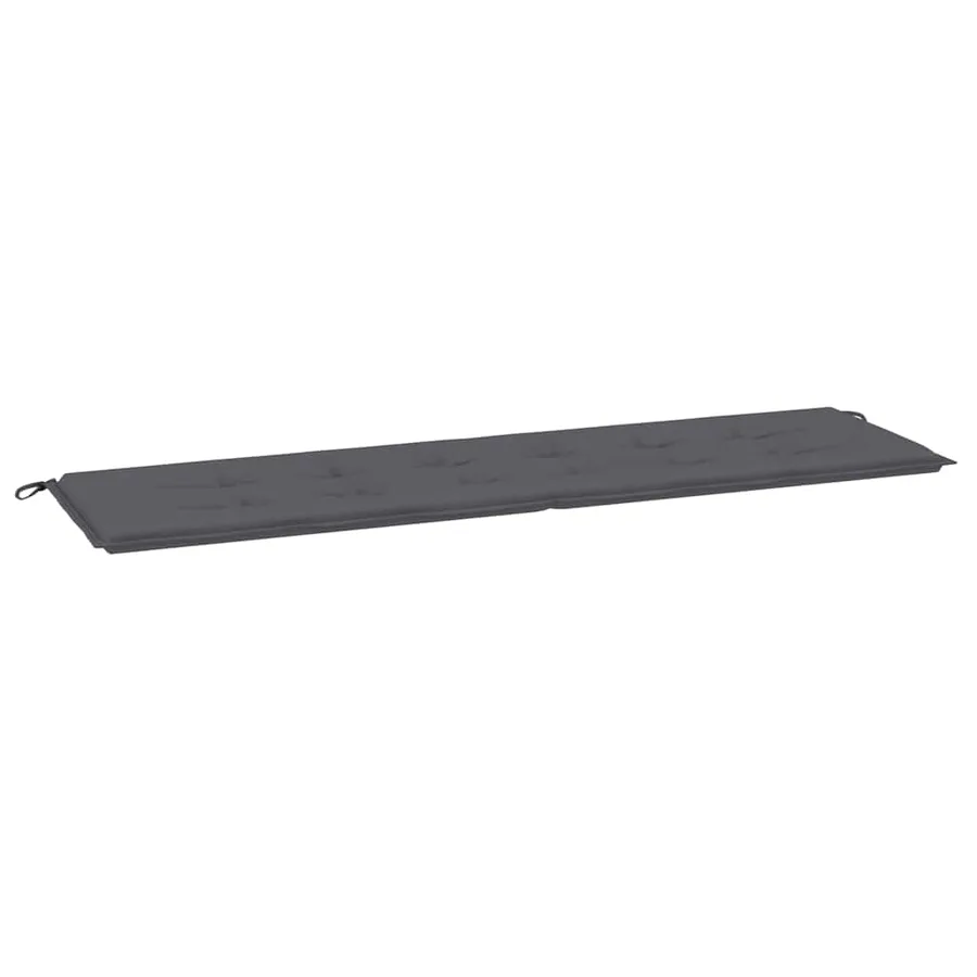 Coussin de banc de jardin anthracite 180x50x3 cm tissu oxford - 2