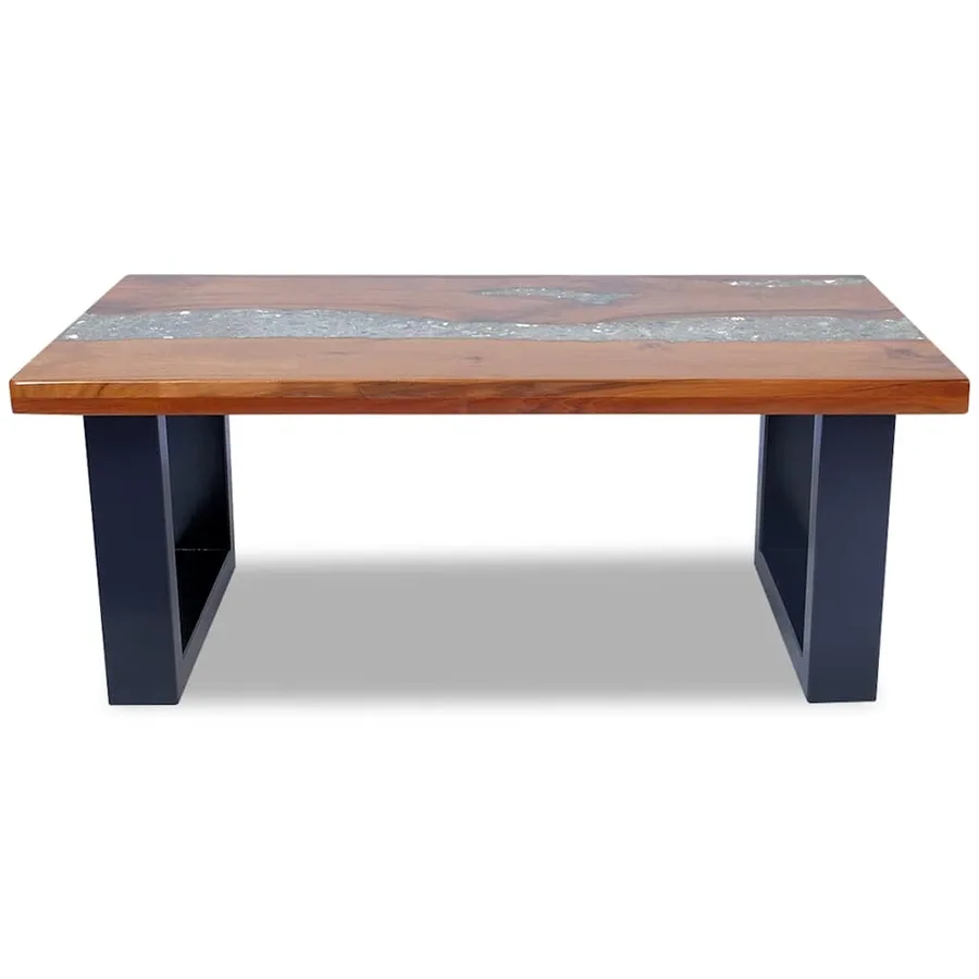 Table basse Teck Résine 100x50 cm - 10