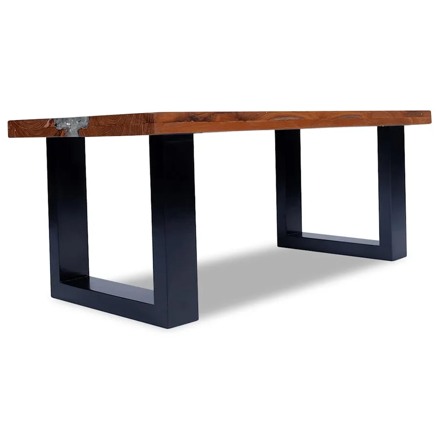 Table basse Teck Résine 100x50 cm - 11