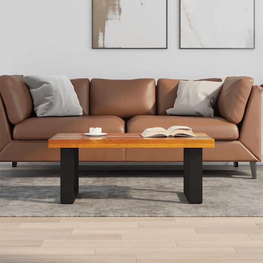 Table basse Teck Résine 100x50 cm - 3
