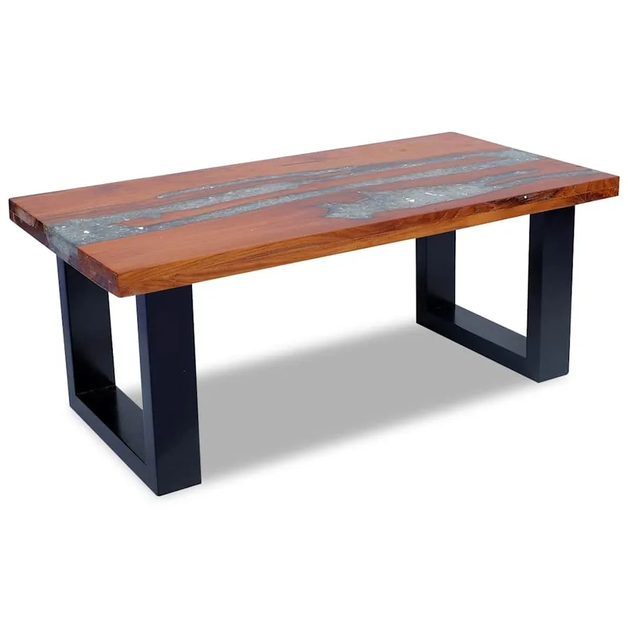 Table basse Teck Résine 100x50 cm - 5
