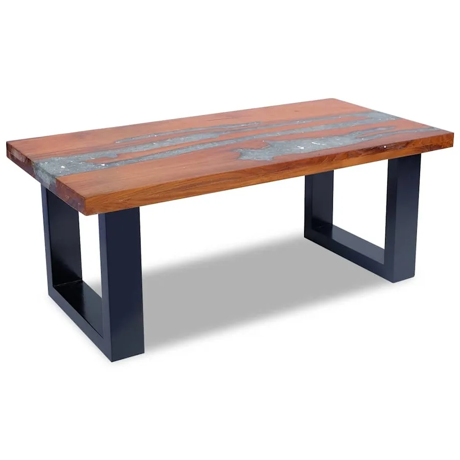 Table basse Teck Résine 100x50 cm - 6