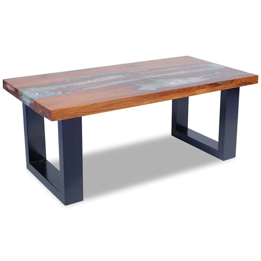 Table basse Teck Résine 100x50 cm - 8