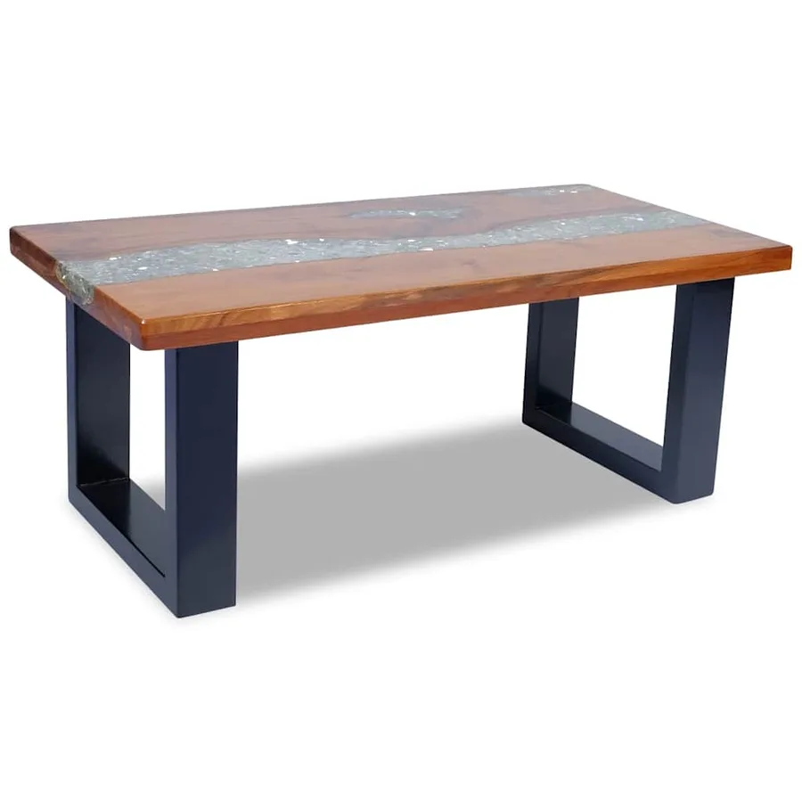 Table basse Teck Résine 100x50 cm - 9