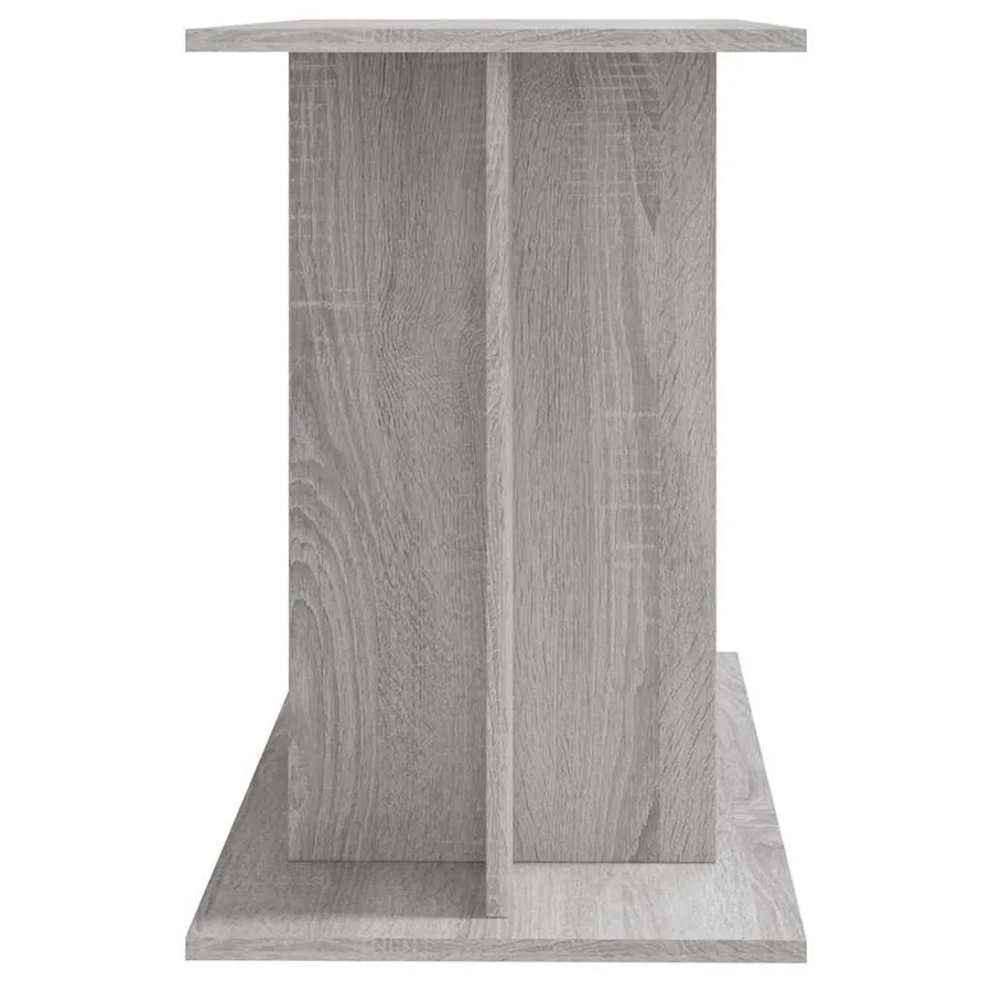 Support pour aquarium sonoma gris 100x40x60cm bois d'ingénierie - 5