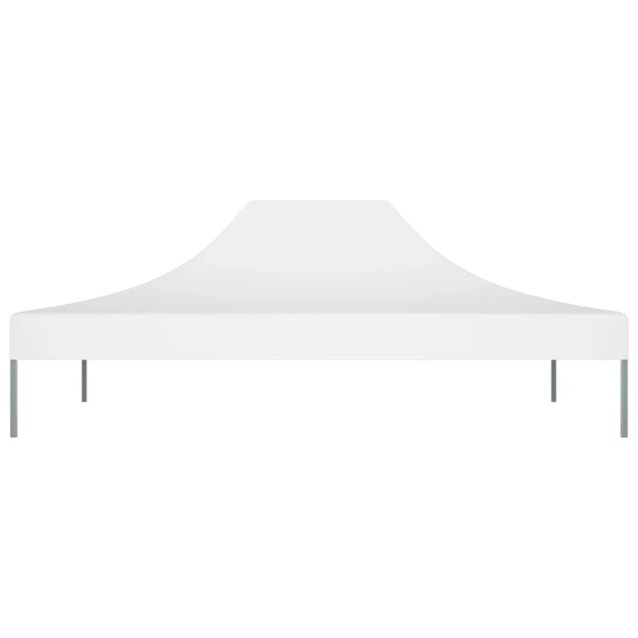 Toit de tente de réception 4,5x3 m Blanc 270 g/m² - 3