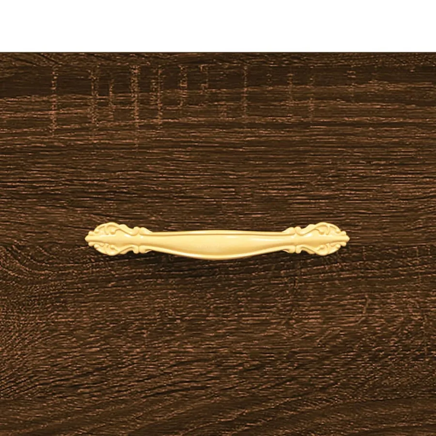 Table basse Chêne marron 50x50x40 cm Bois d'ingénierie - 9