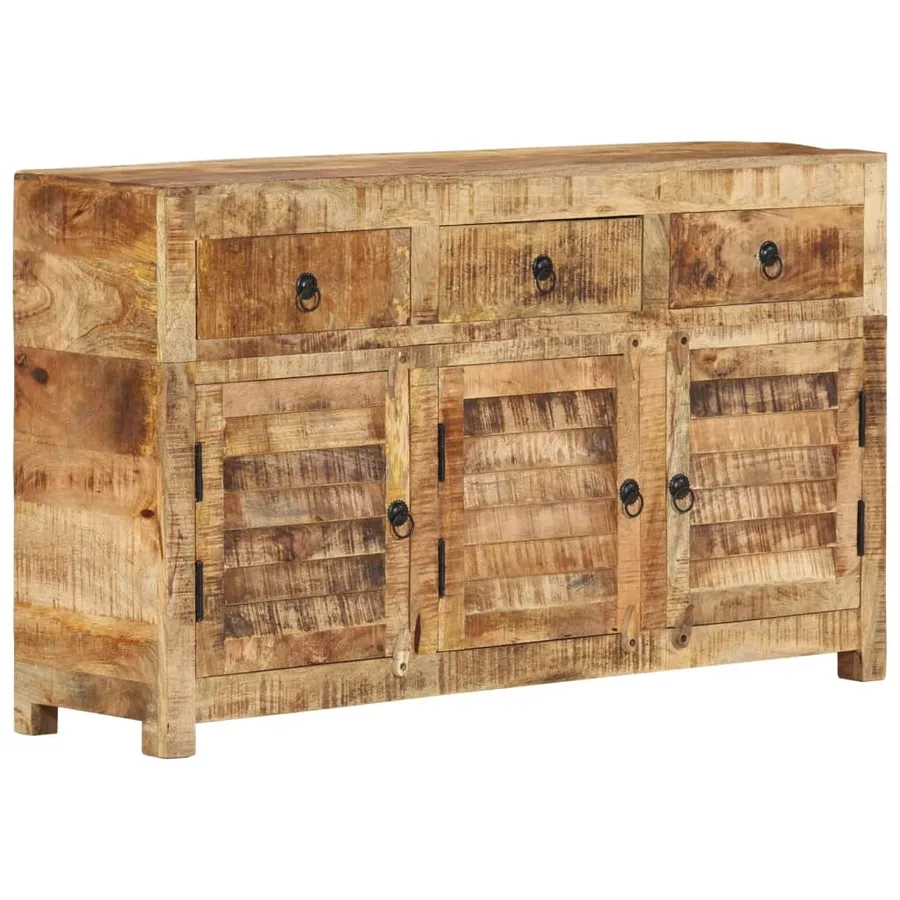 Buffet 110x30x65 cm Bois massif de manguier - 10