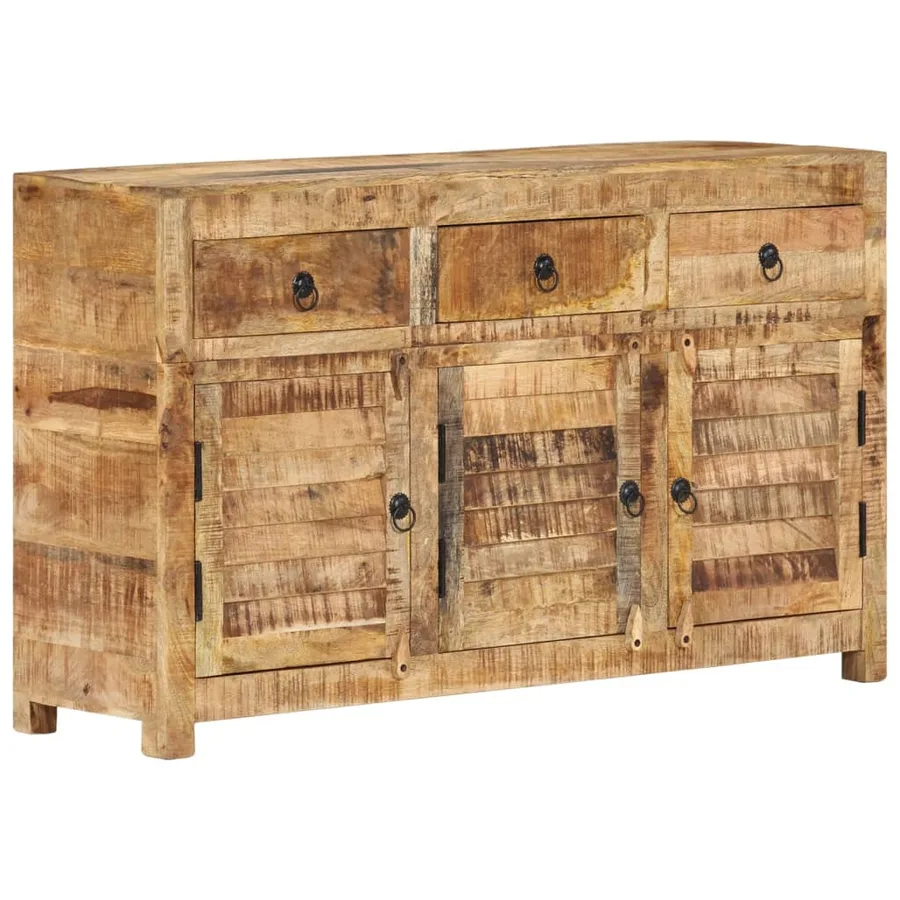 Buffet 110x30x65 cm Bois massif de manguier - 11