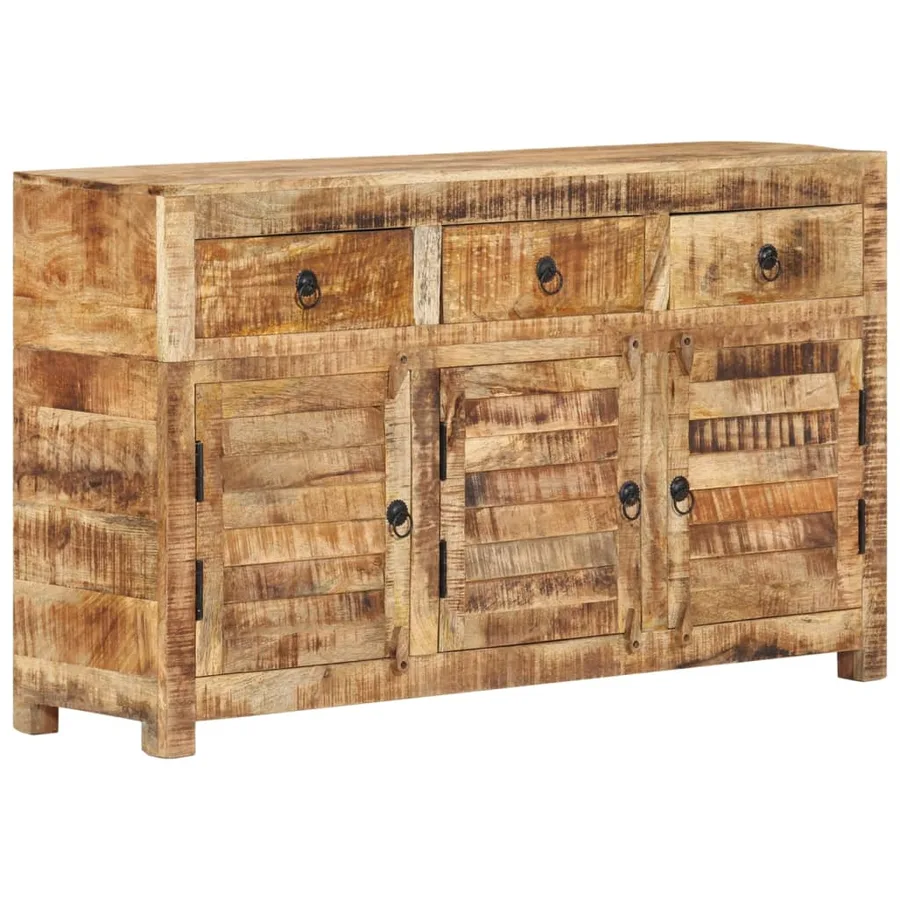 Buffet 110x30x65 cm Bois massif de manguier - 13