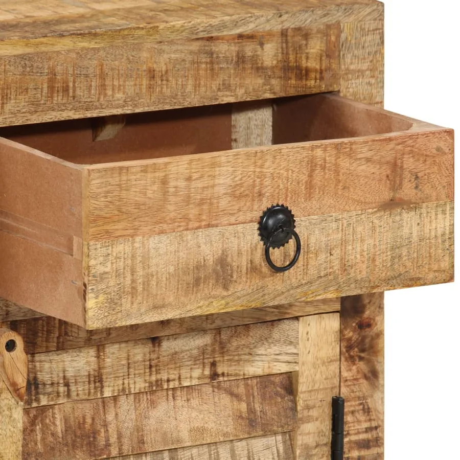 Buffet 110x30x65 cm Bois massif de manguier - 8