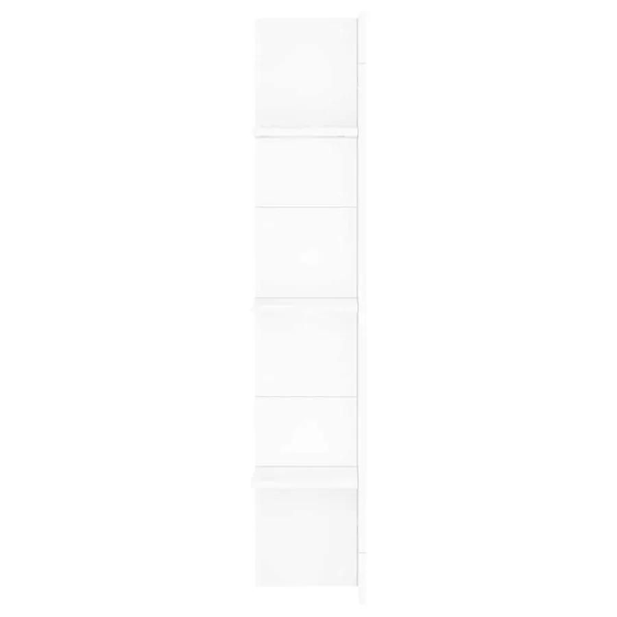 Meuble TV blanc 152x22x113 cm bois d'ingénierie - 5