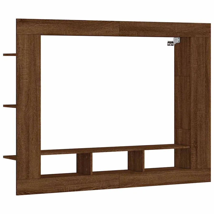 Meuble TV chêne marron 152x22x113 cm bois d'ingénierie - 2
