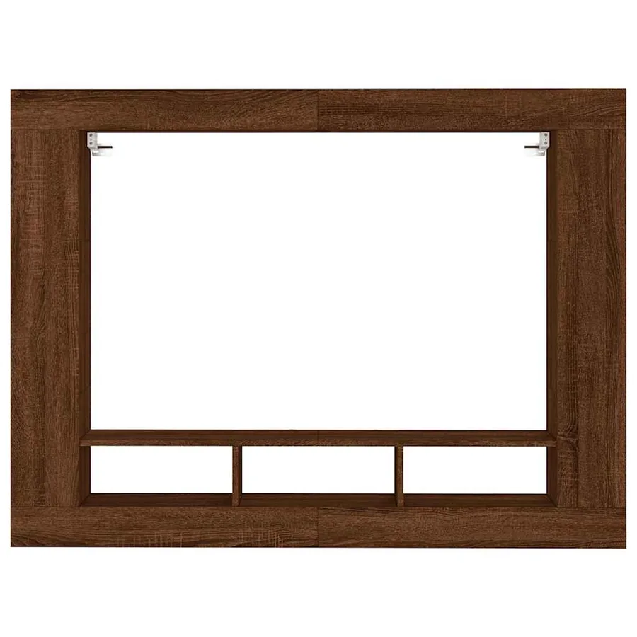 Meuble TV chêne marron 152x22x113 cm bois d'ingénierie - 4