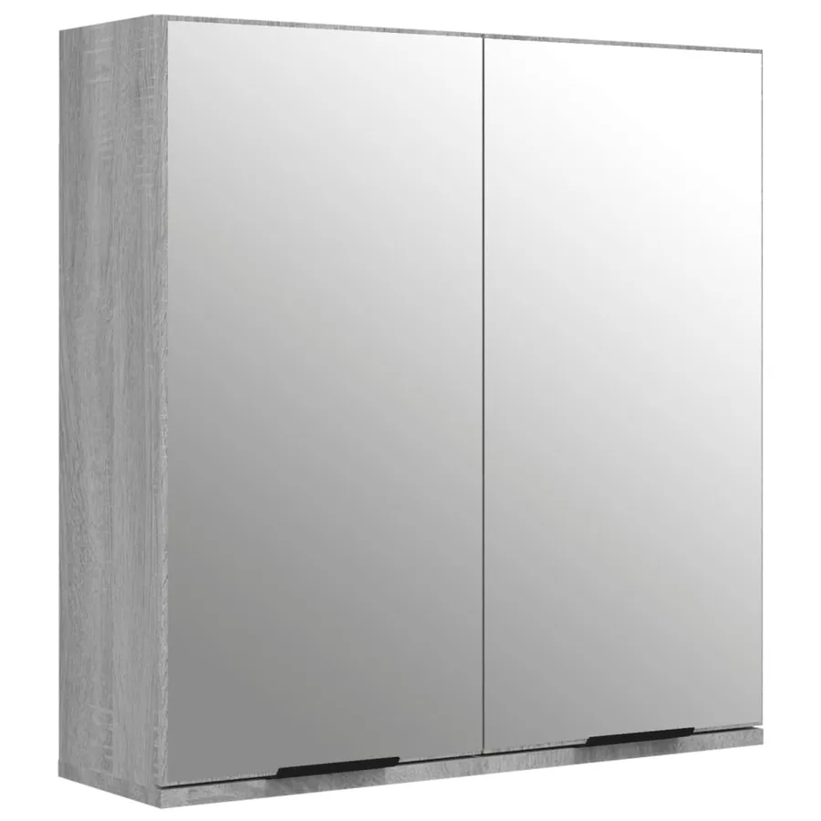 Ensemble d'armoires de salle de bain 4 pcs sonoma gris - 7