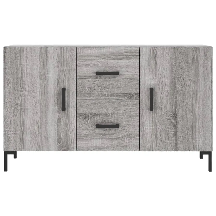 Buffet sonoma gris 100x36x60 cm bois d'ingénierie - 6