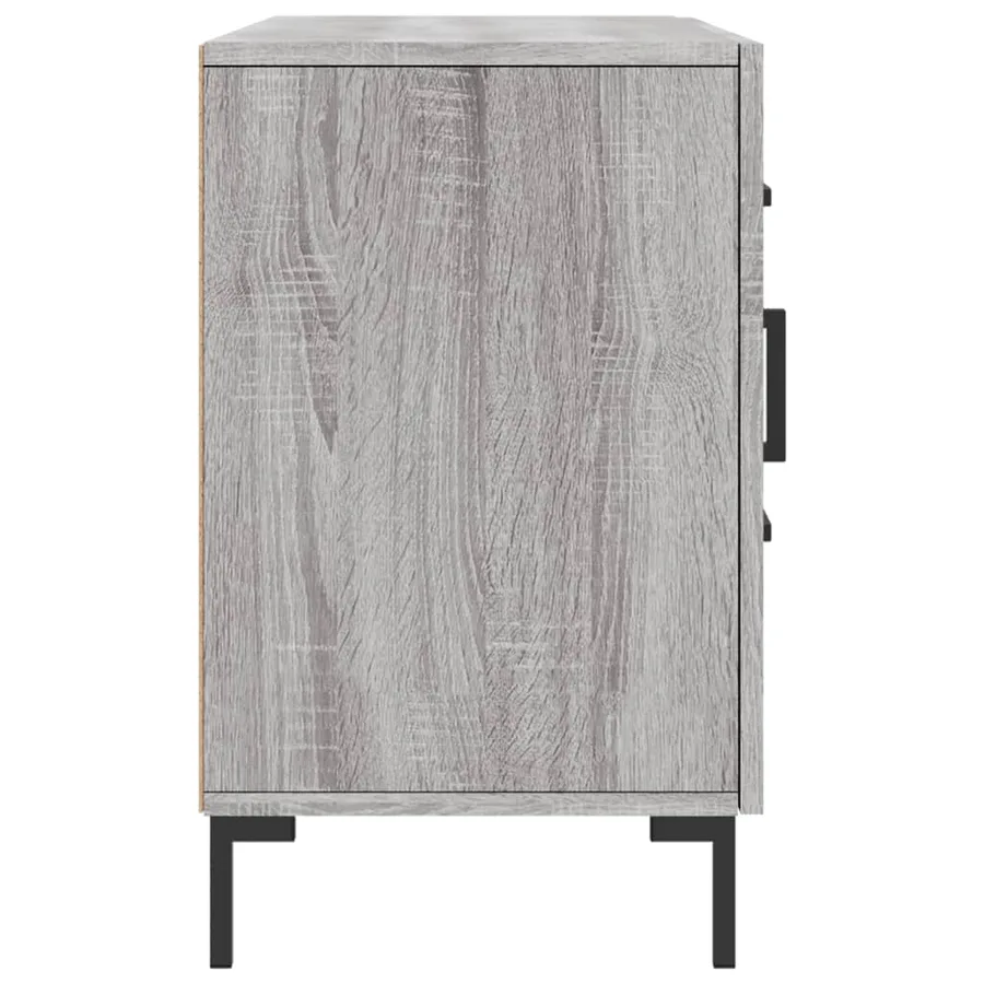 Buffet sonoma gris 100x36x60 cm bois d'ingénierie - 7