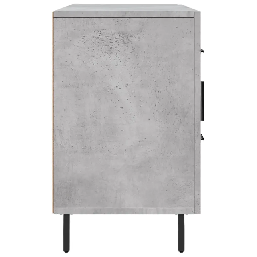 Buffet gris béton 100x36x60 cm bois d'ingénierie - 7