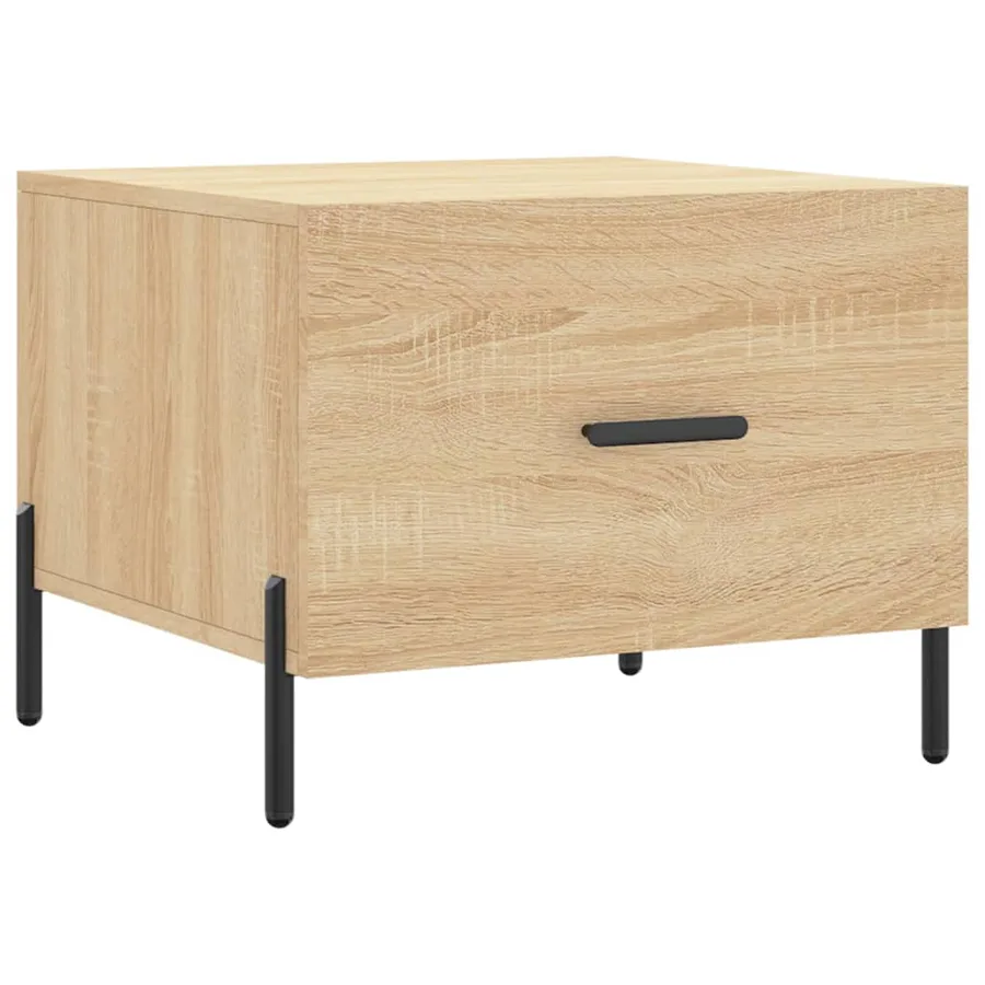 Table basse Chêne sonoma 50x50x40 cm Bois d'ingénierie - 2