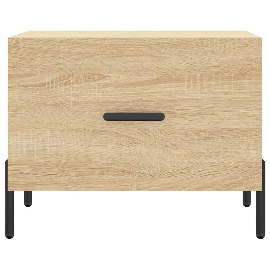 Table basse Chêne sonoma 50x50x40 cm Bois d'ingénierie - 5