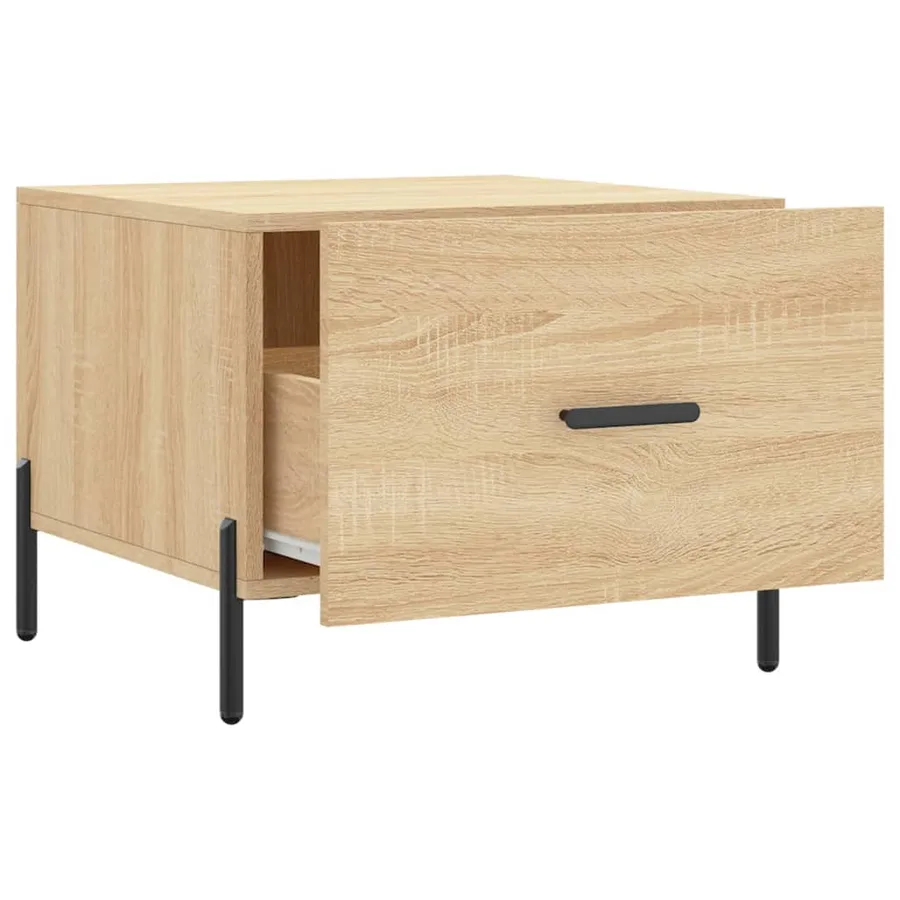 Table basse Chêne sonoma 50x50x40 cm Bois d'ingénierie - 6