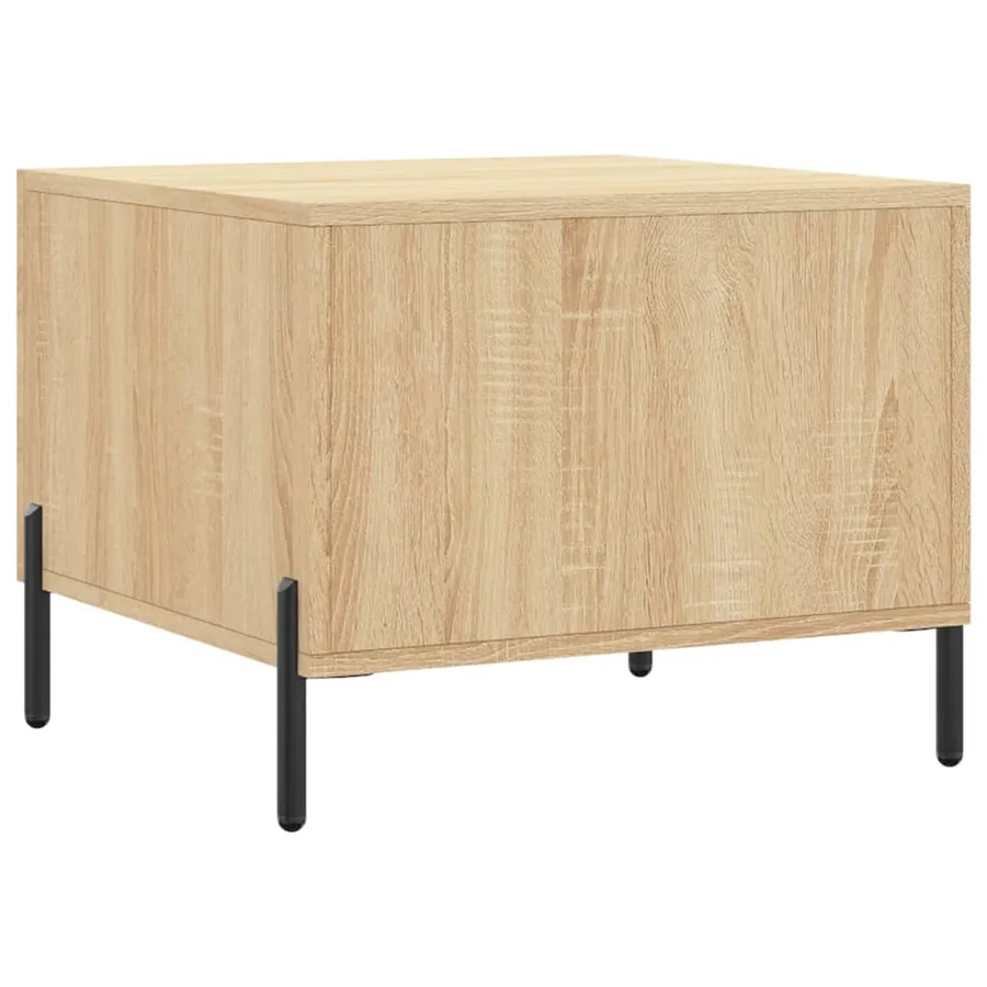 Table basse Chêne sonoma 50x50x40 cm Bois d'ingénierie - 8
