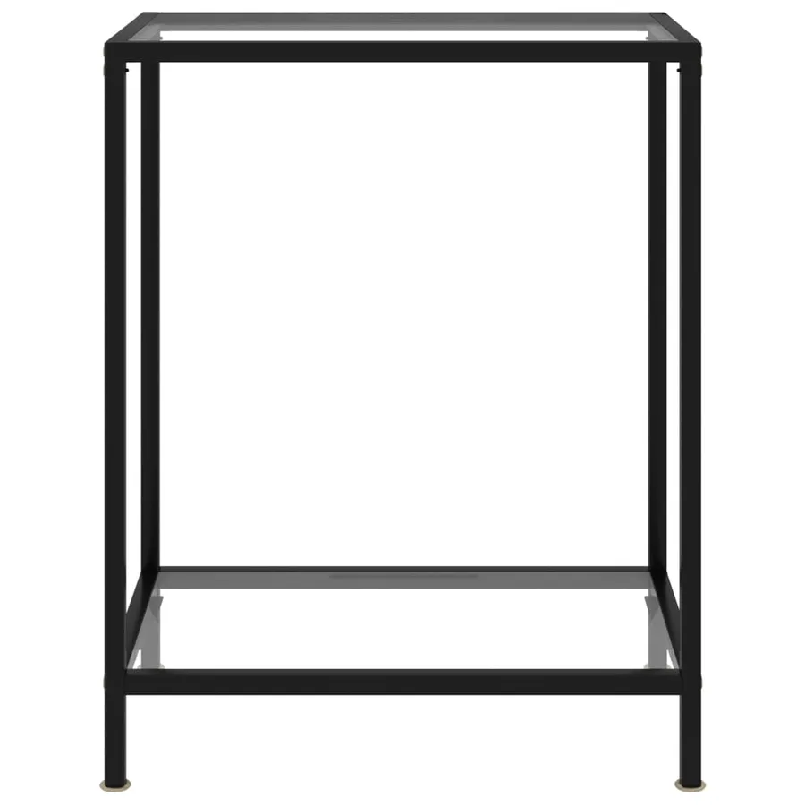 Table console Transparent 60x35x75 cm Verre trempé - 2