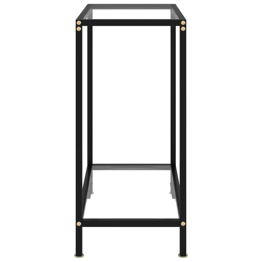 Table console Transparent 60x35x75 cm Verre trempé - 3