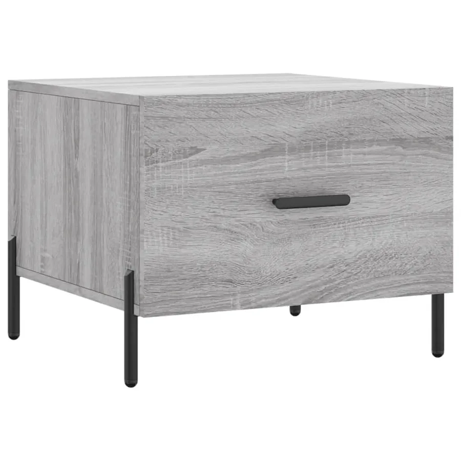 Table basse Sonoma gris 50x50x40 cm Bois d'ingénierie - 2