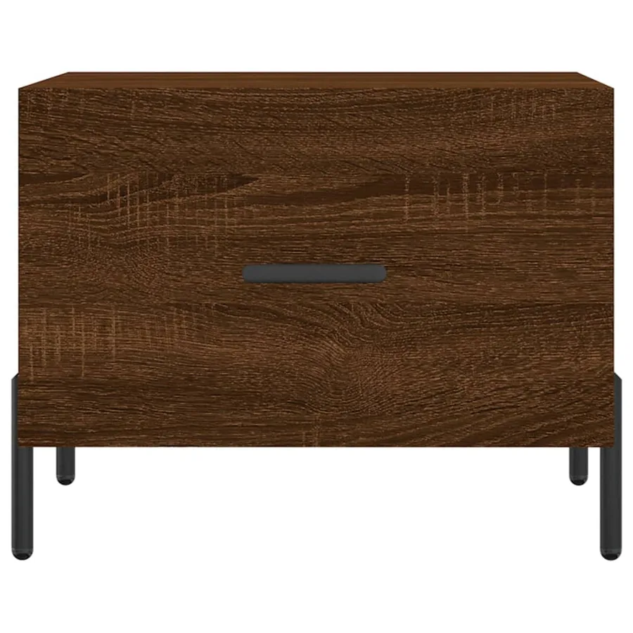 Table basse Chêne marron 50x50x40 cm Bois d'ingénierie - 5