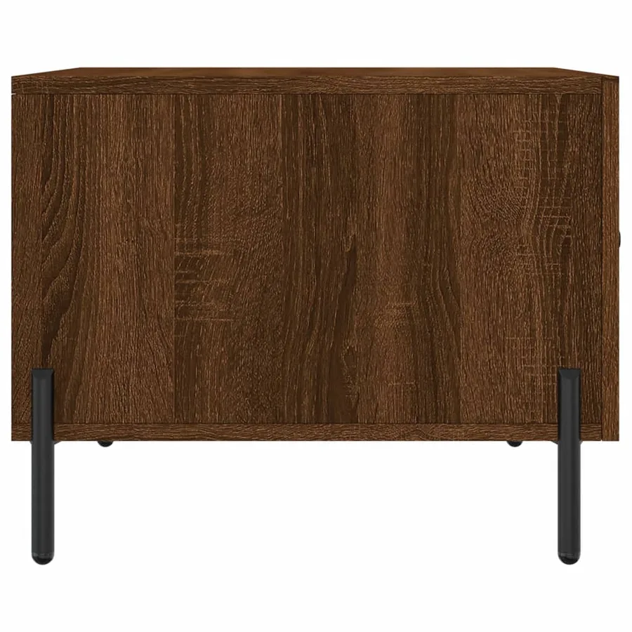 Table basse Chêne marron 50x50x40 cm Bois d'ingénierie - 7