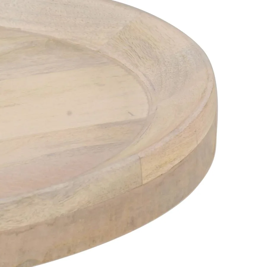 Table d'appoint Ø50x55 cm Bois de manguier massif - 3