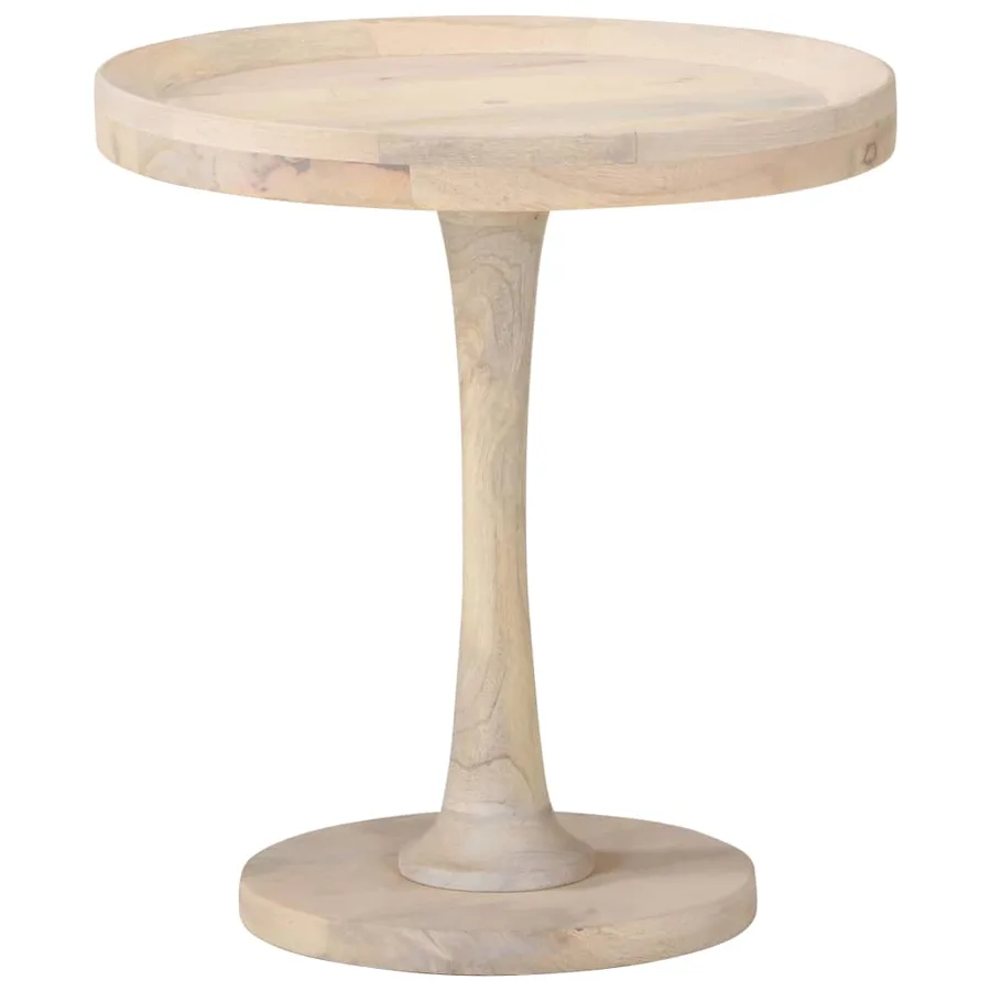 Table d'appoint Ø50x55 cm Bois de manguier massif - 7