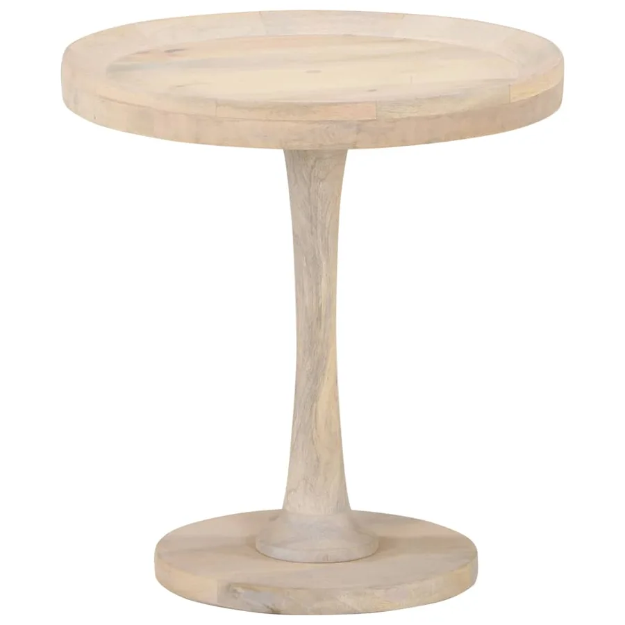 Table d'appoint Ø50x55 cm Bois de manguier massif - 8