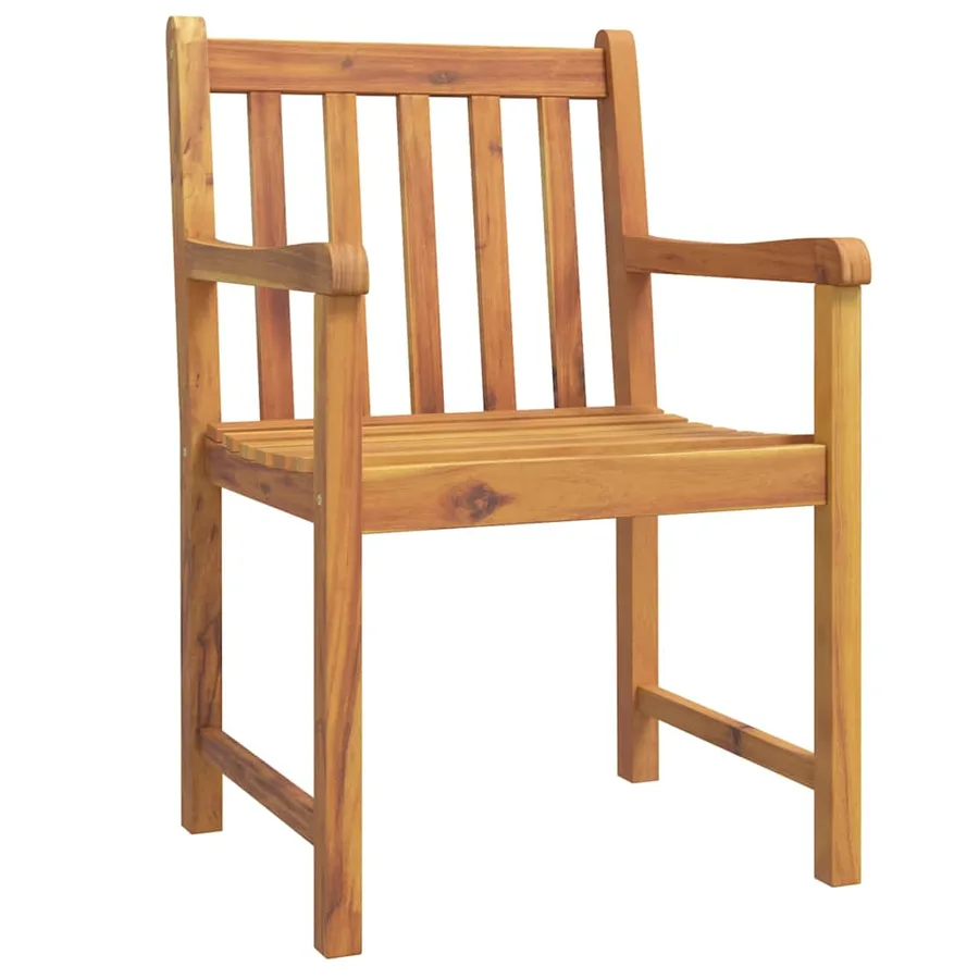 Ensemble à manger de jardin 7 pcs Bois d'acacia solide - 4