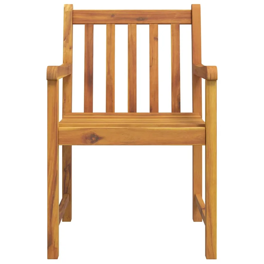 Ensemble à manger de jardin 7 pcs Bois d'acacia solide - 5