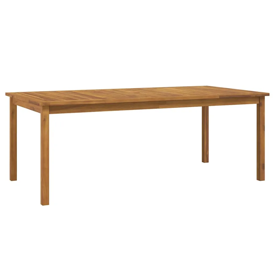 Ensemble à manger de jardin 7 pcs Bois d'acacia solide - 6
